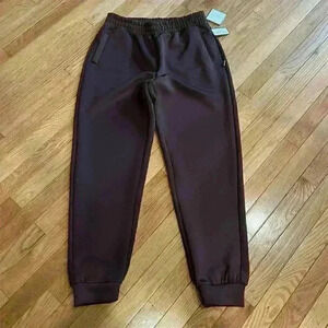 Laundry by Shelli Segal Women's Jogger Pants Taupe Large Elastic Waistband Cuff